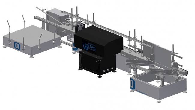 Sistema Impresión Vertical / Automated knockdown carton box hi-res printing system